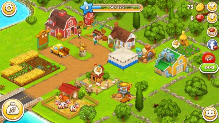 Play Farm Town: Happy Harvest Day on Facebook